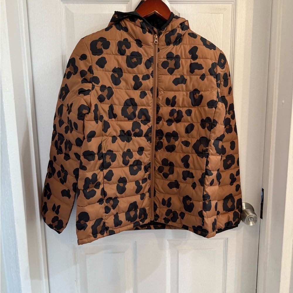 GAP Kids Brown and Black light puffer  Jacket